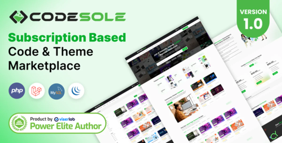 Preview of CodeSole - Subscription Based Code And Theme Marketplace item