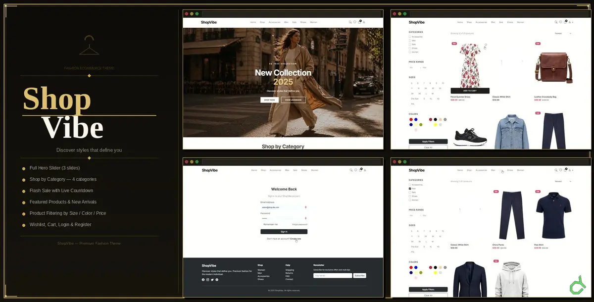 Preview of ShopVibe - PHP E-Commerce Script with Admin Panel item